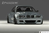 FRP Fiber Glass Kit Fit For 98-05 E46 M3 Coupe GP PD RB Style Body Kit Front Lip Diffuser Fender Flares Spoiler