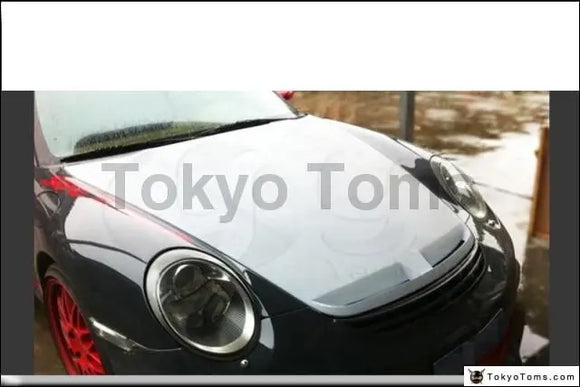 Car-Styling Carbon Fiber Bodykit Hood Glossy Black Fit For 2005-2011 Porsche 987 Boxster Cayman 911 997 TA Style Hood Bonnet