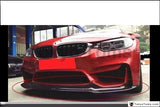 Car-Styling Super Light Dry Carbon Fiber Front Bumper Lip Fit For 2014-2016 F80 M3 F82 F83 M4 VRS Style Front Lip
