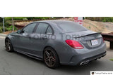 Carbon Fiber / Fiber Glass FRP Rear Bumper Underboard Fit For 2015-2016 MB W205 C63 PSM Style Rear Diffuser - Tokyo Tom's