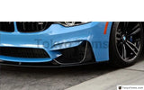 Car-Styling Carbon Fiber Front Bumper Lip Fit For 2014-2015 F80 M3 F82 M4 M-P Style Front Lip 