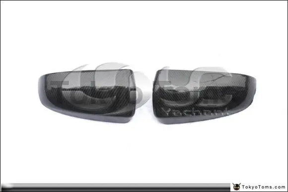 Carbon Fiber Side Mirror Cover Caps Frame Replacement Fit For 2008-2013 E71 X6 