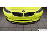 Car-Styling Black FRP Fiber Glass Car Front Bumper Lip Fit For 2014-2017 BMW F80 M3 F82 F83 M4 VRS Style Front Lip Splitter