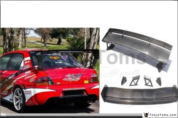 Carbon Fiber 1400mm Rear Trunk Spoiler Fit For 01-07 Mitsubishi Lancer Evolution 7-9  EVO 7 8 9 VTX Type5V Style GT Wing Spoiler