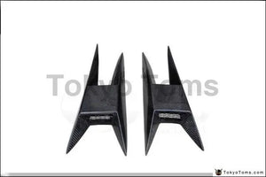 Car-Styling Fiber Glass FRP Vents Duct Fit For 03-14 Gallardo LP550 LP560 LP570 YC Design Style Side Skirt Caps Vents Duct 