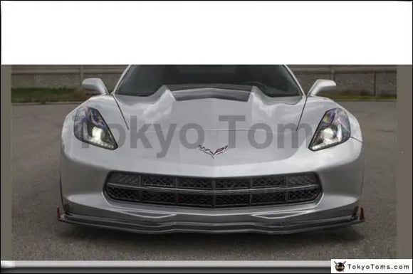 Car-Styling Auto Accessories FRP Fiber Glass Front Bumper Lip Fit For 2014-2015 Corvette C7 RK-Sports Style Front Lip 