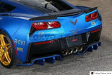 Car-Styling Carbon Fiber Rear Diffuser 2 Pcs Fit For 2014-2015 Corvette C7 Revorix Style Rear Bumper Diffuser Lip