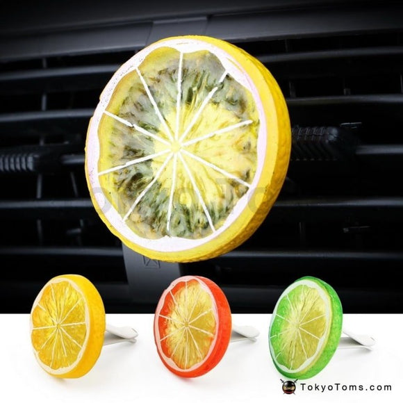 Car Air Freshener Air Conditioner Vent Clip Solid Fragrance Auto Outlet Perfume Lemon Shape Car-styling Interior Accessories