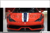 Car-Styling Porion Carbon Fiber Glass Body Kit Front Bumper Fit For 2010-2014 F458 Italia Spider Speciale-Style Front Bumper