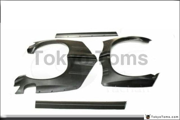 FRP Fiber Glass Kit Fit For Civic Hatchback (EG) PD GP Rocket bunni Style Front Rear Over Fender Flare Side Skirts 6Pcs