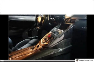 Car-Styling Auto Accessories Full Carbon Fiber Interior Trim Fit For 2011-2014 Aventador LP700 Center Control Surround Panel