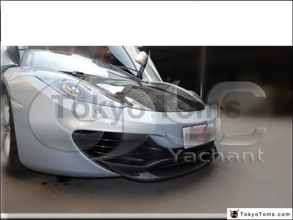 V Pattern CF Carbon Fiber YC Design Front Lip Fit For 2011-2014 McLaren MP4 12-C 650S - Tokyo Tom's