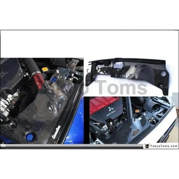Car-Styling Carbon Fiber Cooling Panel Trim Fit For 08-13 Mitsubishi Lancer Evolution Cz4a EVO X EVO 10 OEM Style Cooling Panel