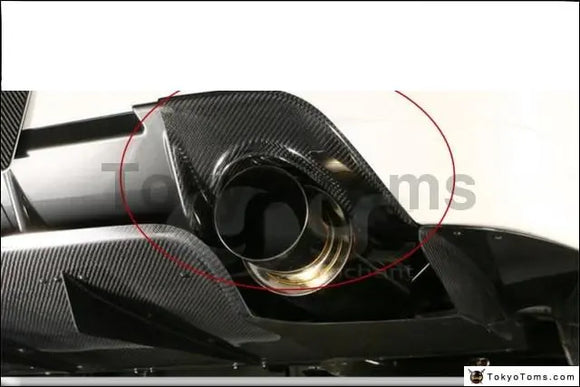 Car-Styling Carbon Fiber Exhaust Heatshield Fit For 06-07 Lancer Evolution 9 EVO 9 JDM Rear Bumper VS Style Exhaust Heatshield