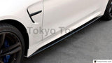 New Carbon Fiber Side Skirts Underboard Bodykit Fit For 2014-2017 F82 F83 M4 M P Style Side Step Skirt Extension Under Board