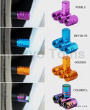 4pcs Aluminum Hex Tire Valve Caps