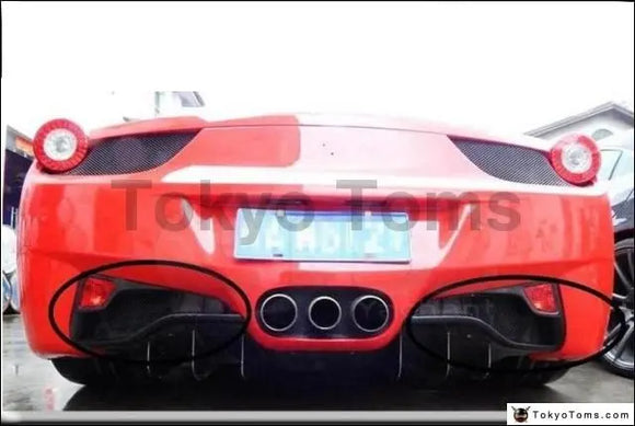 Car Styling Carbon Fiber Break Light Cover 2 Pcs Fit For 2010-2014 Ferrari F458 Italia Coupe & Spider Rear Break Light Cover