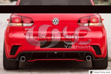 Fiberglass FRP Rzr Style Rear Bumper Fit For 2009-2012 VW Golf MK6 & GTI 