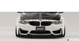 Car-Styling Carbon Fiber Front Bumper Lip Fit For 2014-2016 F80 M3 F82 F83 M4 VS VRS Style Front Lip Spoiler
