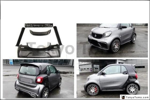 Portion Carbon Fiber Glass FRP Body Kit Fit For 15-17 Smart Fortwo C453 Forfour W453 AMG Style Front Rear Bumper Skirts Spoiler