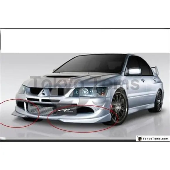Auto Accessories Car-Styling FRP Fiber Glass Front Lip 2 Pcs Fit For 2003-2005 Evolution 8 EVO 8 JP Style Front Bumper Lip