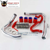 Turbo Aluminum Intercooler Piping Pipe Kit Fits For Audi A4 1.8T Quattro B5 1.8L Blue / Black/ Red