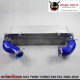 Twin Turbo Intercooler Kit For Bmw 135 135I 335 335I E90 E92 2006-2010 N54 Blue Aluminum Piping
