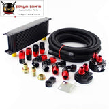 Universal 13 Row 248Mm Engine Oil Cooler British Type+M20Xp1.5 / 3/4 X 16 Filter Relocation+5M An10