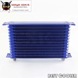 Universal 13 Row An10 Engine Transmission Trust Oil Cooler Blue