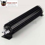Universal 15 Double Pass Aluminum Finned Transmission Oil Cooler Black / Silver