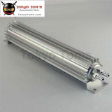 Universal 15" Double Pass Aluminum Finned Transmission Oil Cooler Black / Silver