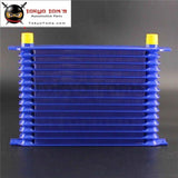 Universal 15 Row An10 Engine Transmission 262Mm Oil Cooler Trust Style Gold / Black Blue