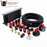 Universal 16 Row 248Mm Engine Oil Cooler British Type+M20Xp1.5 / 3/4 X Filter Relocation+5M An10