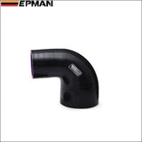 Universal 2.25 Inch 57Mm Turbo Intercooler Aluminum Pipe Silicone Hose Kit Black Length:600Mm For