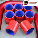 Universal 2 51Mm Turbo Boost Intercooler Pipe Kit 8 Pcs Aluminum Piping Red Piping