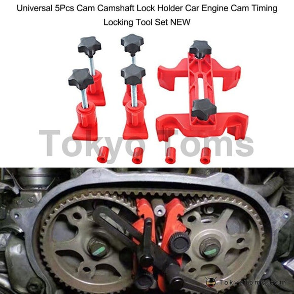 Universal 5Pcs Camshaft Lock Holder Car Engine Cam Timing Locking Tool 