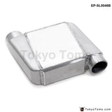 Universal Aluminum Bar & Plate Front Mount Water-To-Air Intercooler Inlet/oulet 3.5 Core: 250 X 220