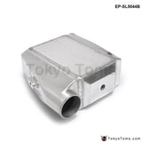 Universal Aluminum Bar & Plate Front Mount Water-To-Air Intercooler Inlet/oulet 3 Core: 13.3 X12X4.5