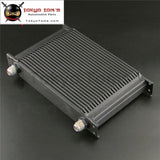 Universal An10 25 Row Engine Transmission 248Mm Oil Cooler Mocal Style Black / Silver