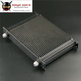 Universal An10 28 Row Engine Transmission 248Mm Oil Cooler Mocal Style Black / Silver