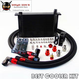Universal An10 Thermostatic Oil Cooler Kit Thermostat High Perfomance 25 Rows Bk
