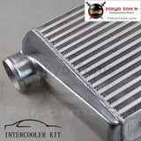 Universal Bar &plate Turbo Intercooler 27.5X11.75X3 Inlet Turbo Front Mount Racing Aluminum