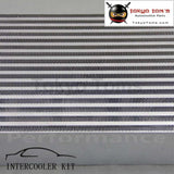 Universal Bar &plate Turbo Intercooler 27.5X11.75X3 Inlet Turbo Front Mount Racing Aluminum