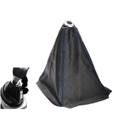 Universal Black Carbon Fiber Grain Shifter Knob Boot Cover Epman