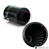 Universal Cold Feed Induction Kit & Carbon Fibre Air Intake Filter Box With Fan For Bmw E46
