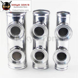 Universal Dual Two Inlet Blow Off Valve Adapter Flange Pipe 2.25 57Mm For Bov Aluminum Piping