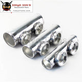 Universal Dual Two Inlet Blow Off Valve Adapter Flange Pipe 2.5 63Mm For Bov Aluminum Piping
