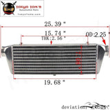 Universal Front Mount Bar&plate Intercooler 500*180*64 In/outlet 2.25 Fmic 32Psi Silver