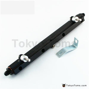 Upgrade High Flow Top Feed Injector Fuel Rail Fits For Mitsubishi Lancer EVO 4-9 4G63 Black