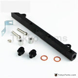 Upgrade High Flow Top Feed Injector Fuel Rail Fits For Mitsubishi Lancer EVO 4-9 4G63 Black